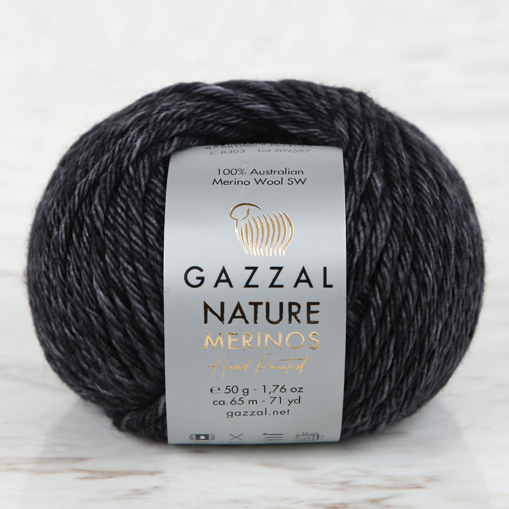 Gazzal Nature Merinos Füme El Örgü İpi - 8303